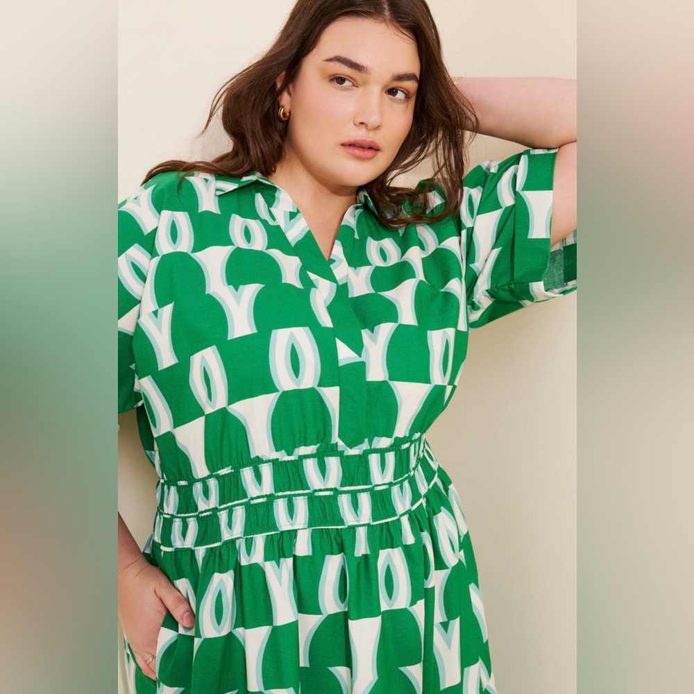 Anthropologie The Somerset Maxi Dress: Shirt Dress Edition in Green size M - Picture 3 of 14